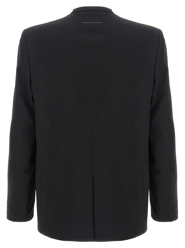 Single-Breasted Blazer Nero