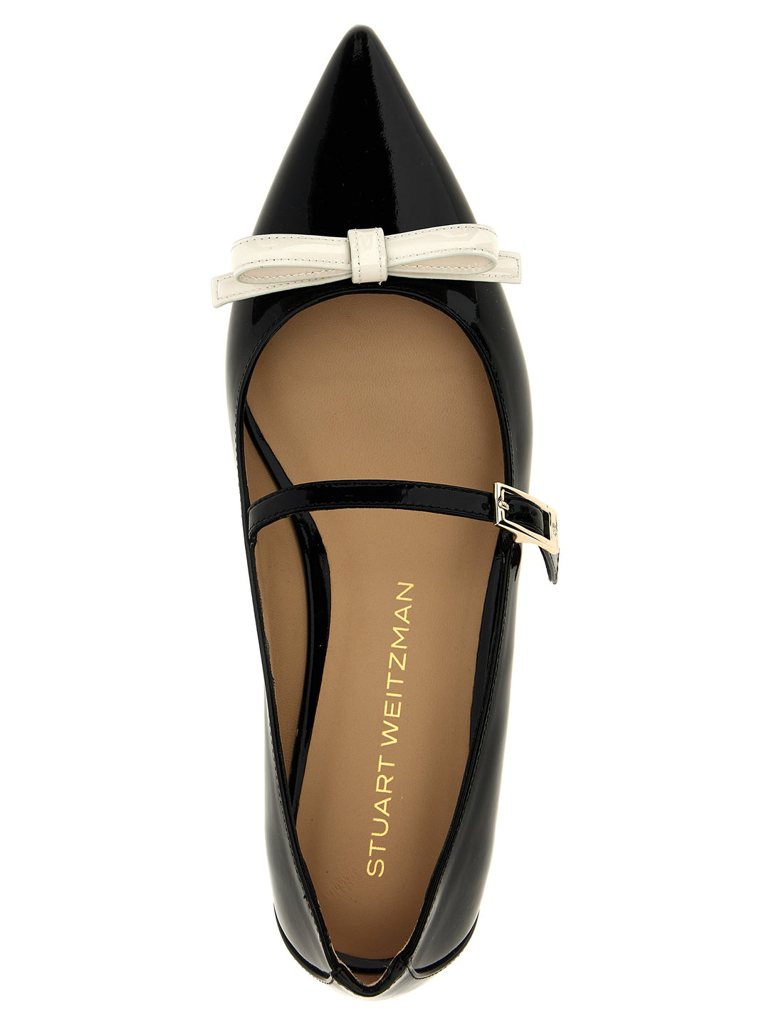 Felicity Flat Shoes Bianco/Nero