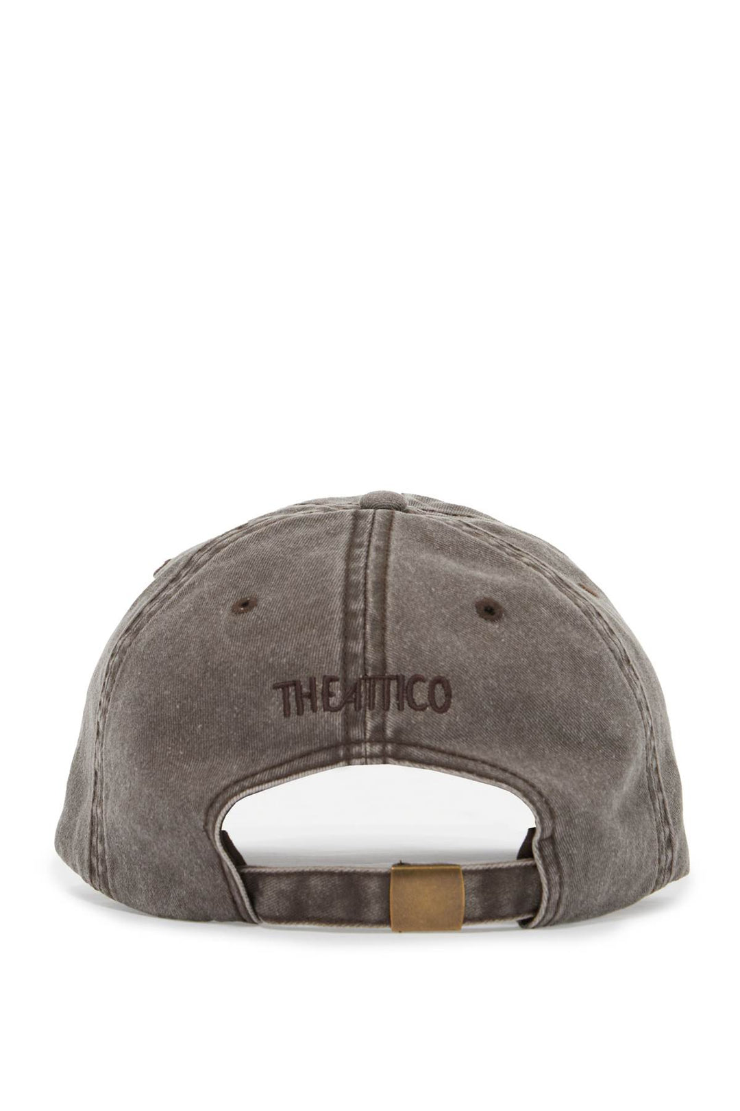 Cappello Baseball In Twill Slavato Con Ricamo Logo