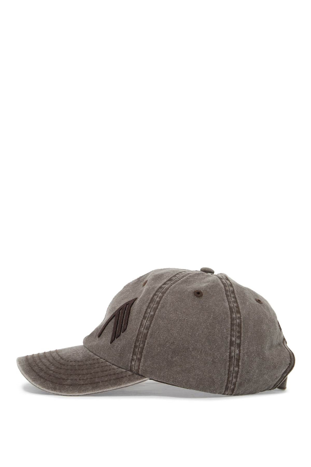 Cappello Baseball In Twill Slavato Con Ricamo Logo