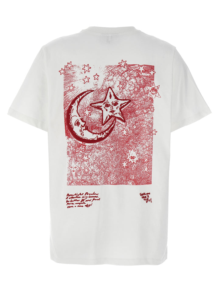 Celestial Poster T Shirt Bianco