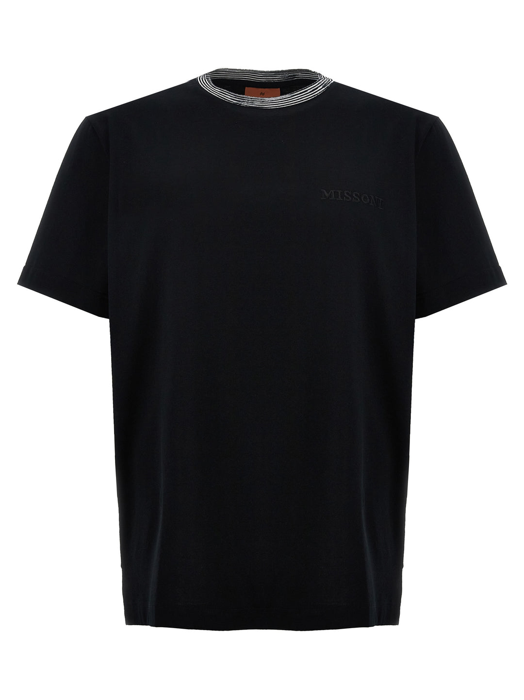 Logo Embroidery T Shirt Nero