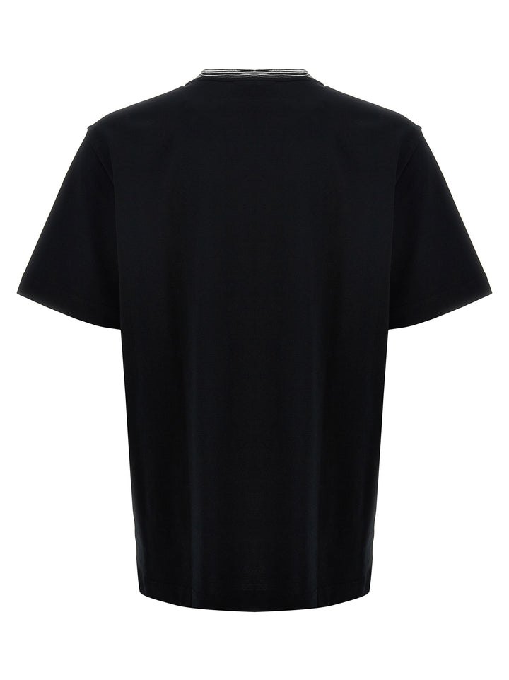 Logo Embroidery T Shirt Nero