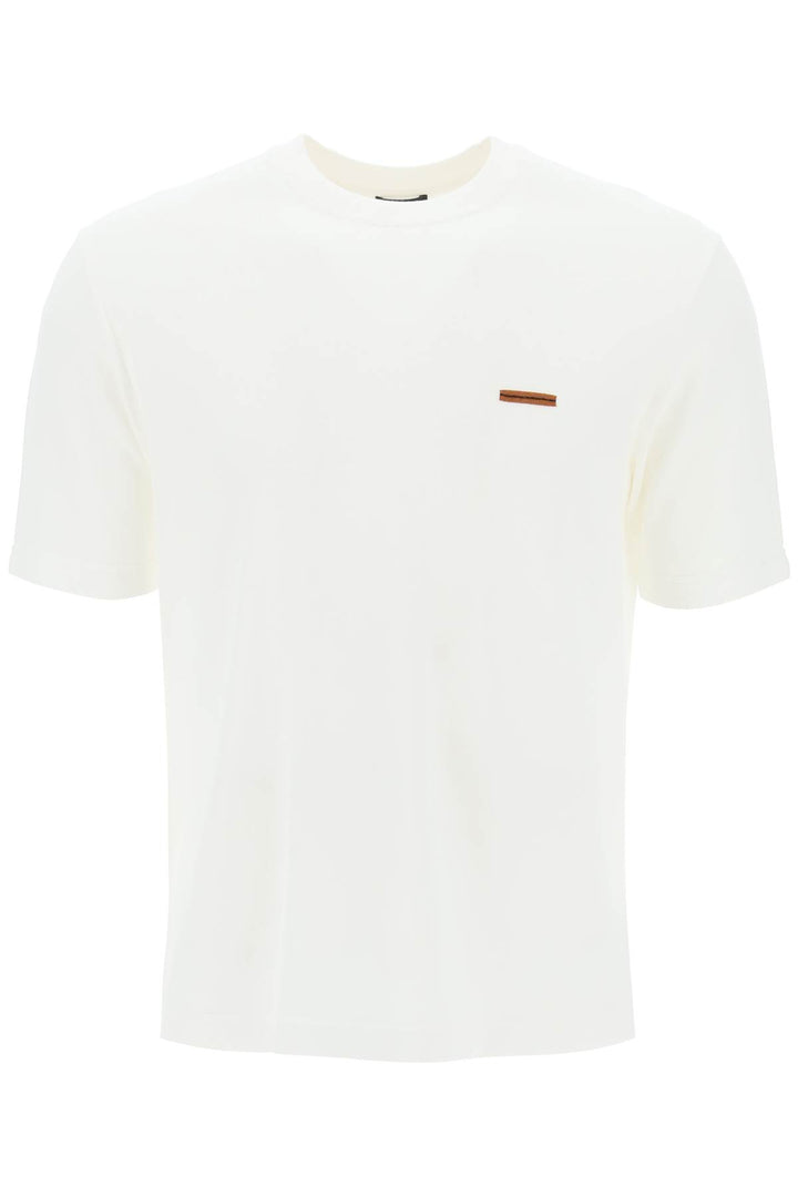 T Shirt In Piquet Di Cotone