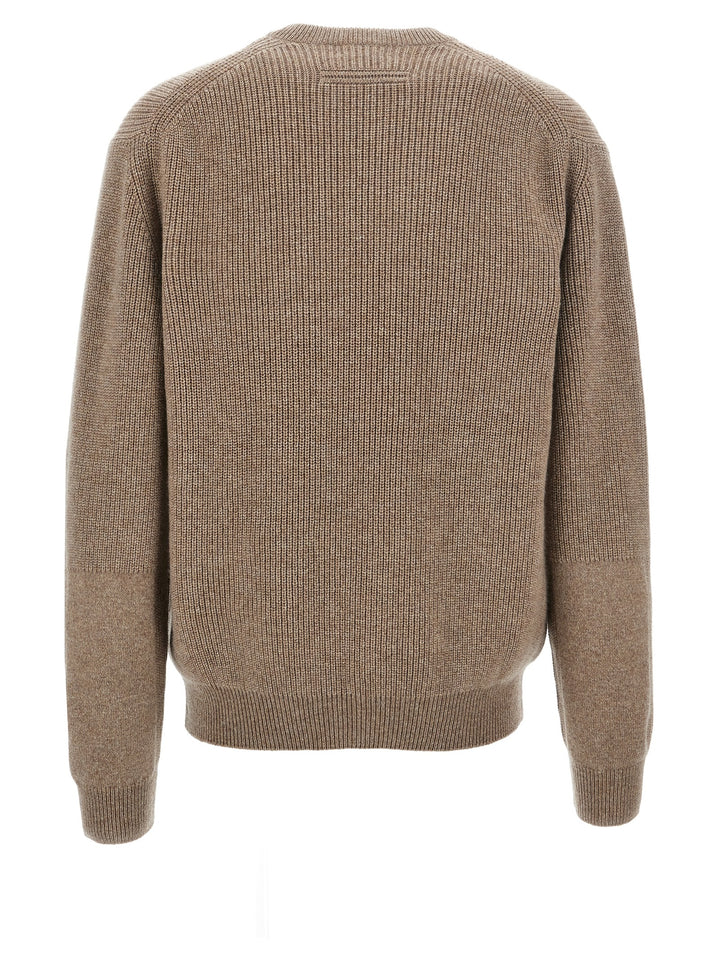 Zip Pocket Sweater Maglioni Beige