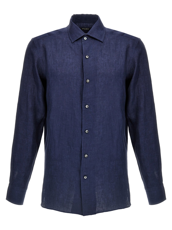 Linen Shirt Camicie Blu