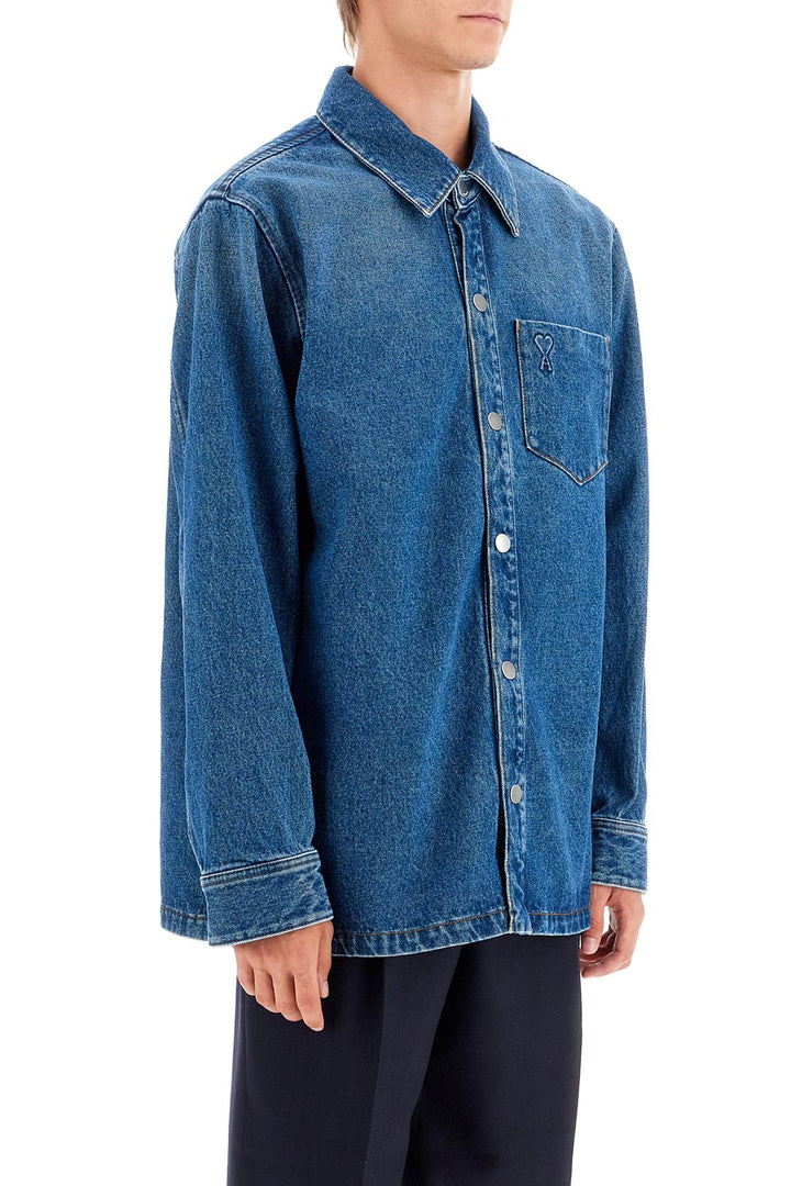 Overshirt Ampia In Denim