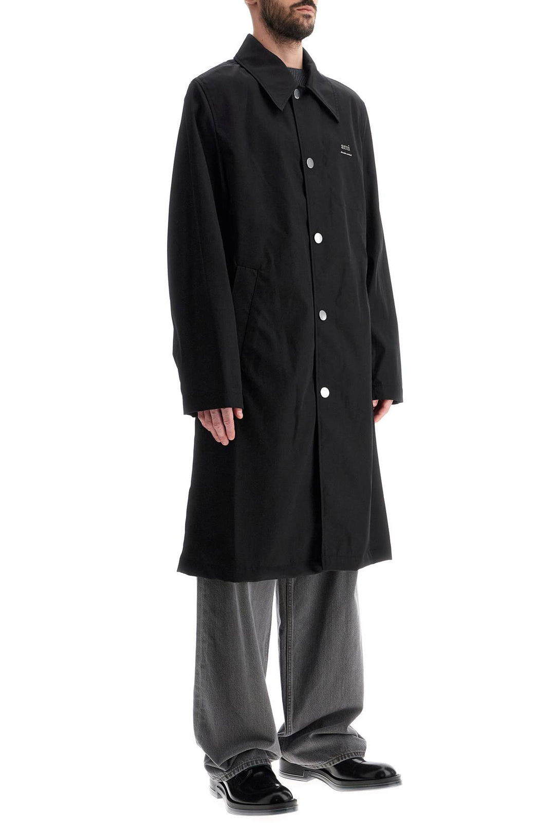 Car Coat Unisex In Nylon E Cotone