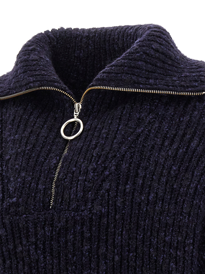 Half Zip Sweater Maglioni Blu