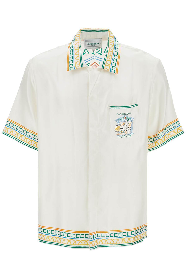 Camicia In Seta Crayon Temple Tennis Club