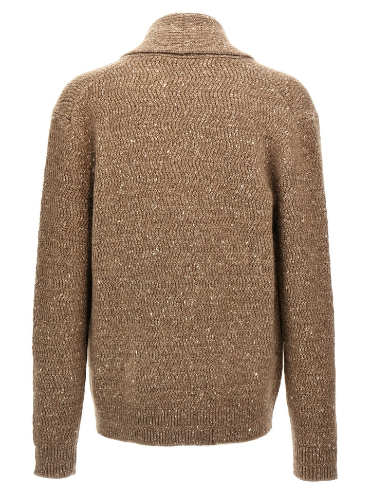 Shawl Neck Cardigan Maglioni Beige