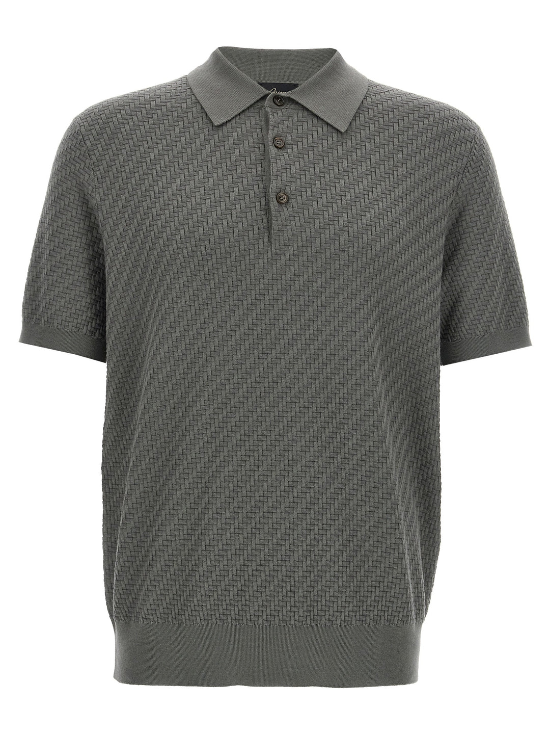 Knitted  Shirt Polo Verde