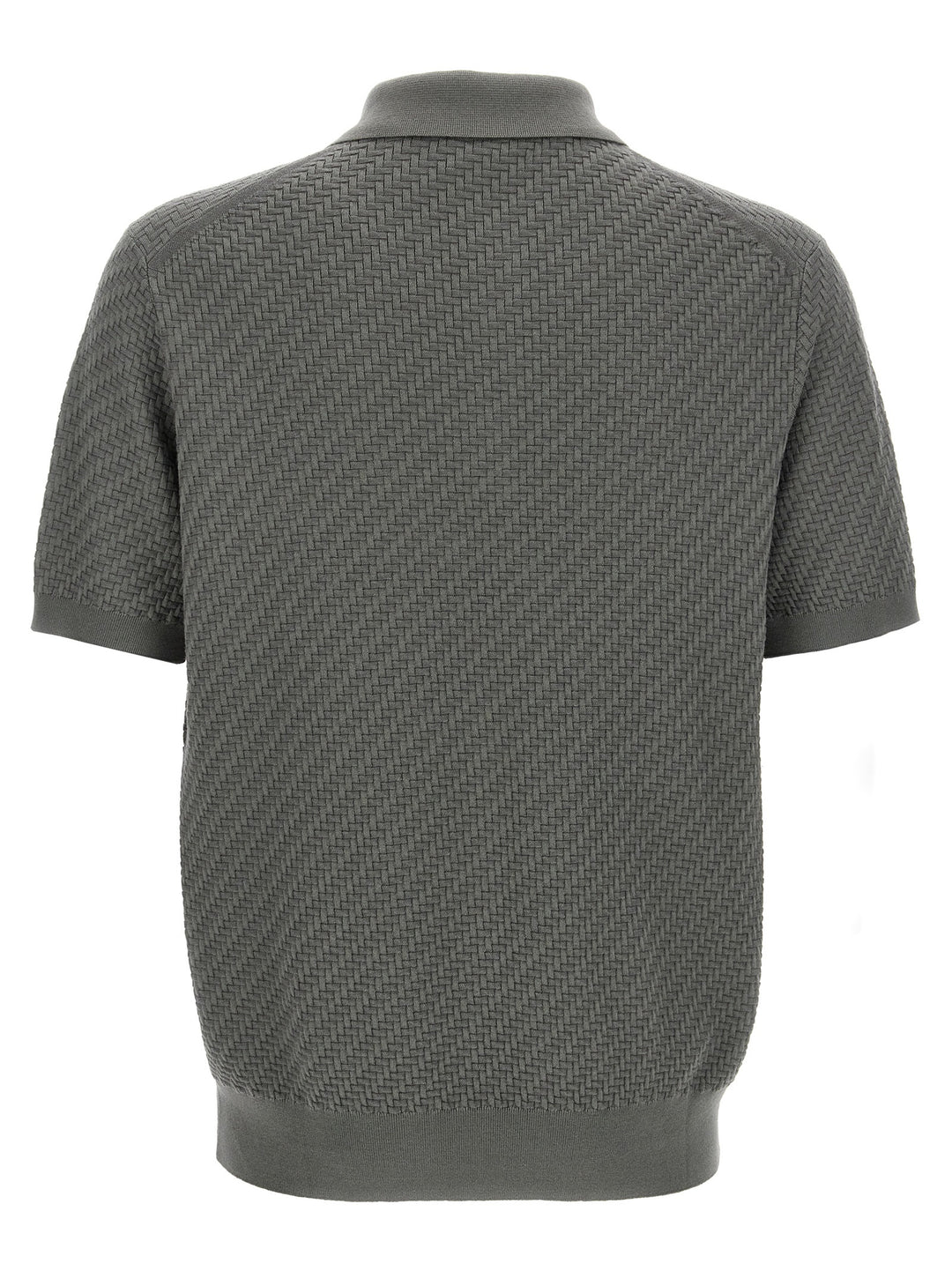 Knitted  Shirt Polo Verde