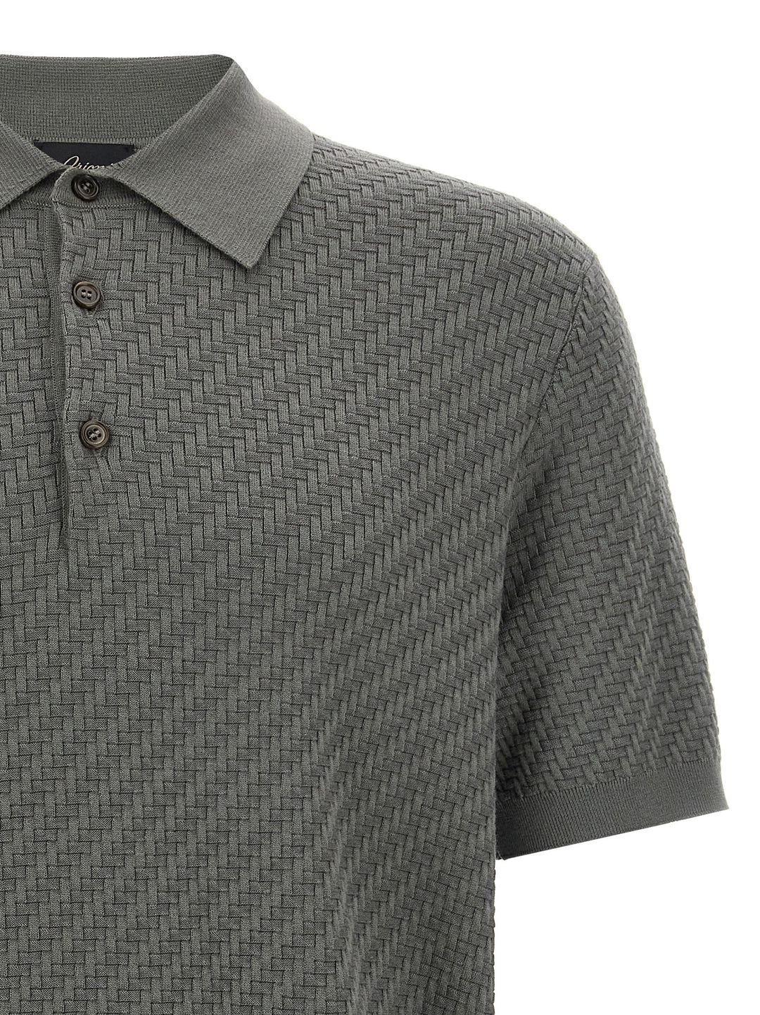 Knitted  Shirt Polo Verde