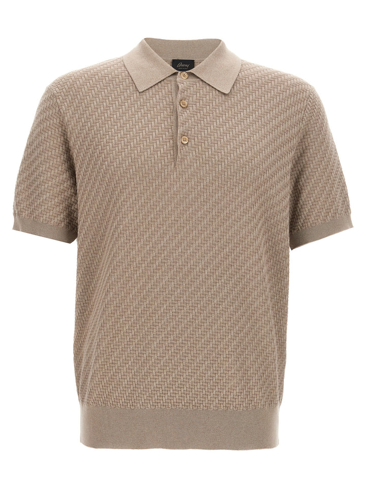 Knitted  Shirt Polo Beige