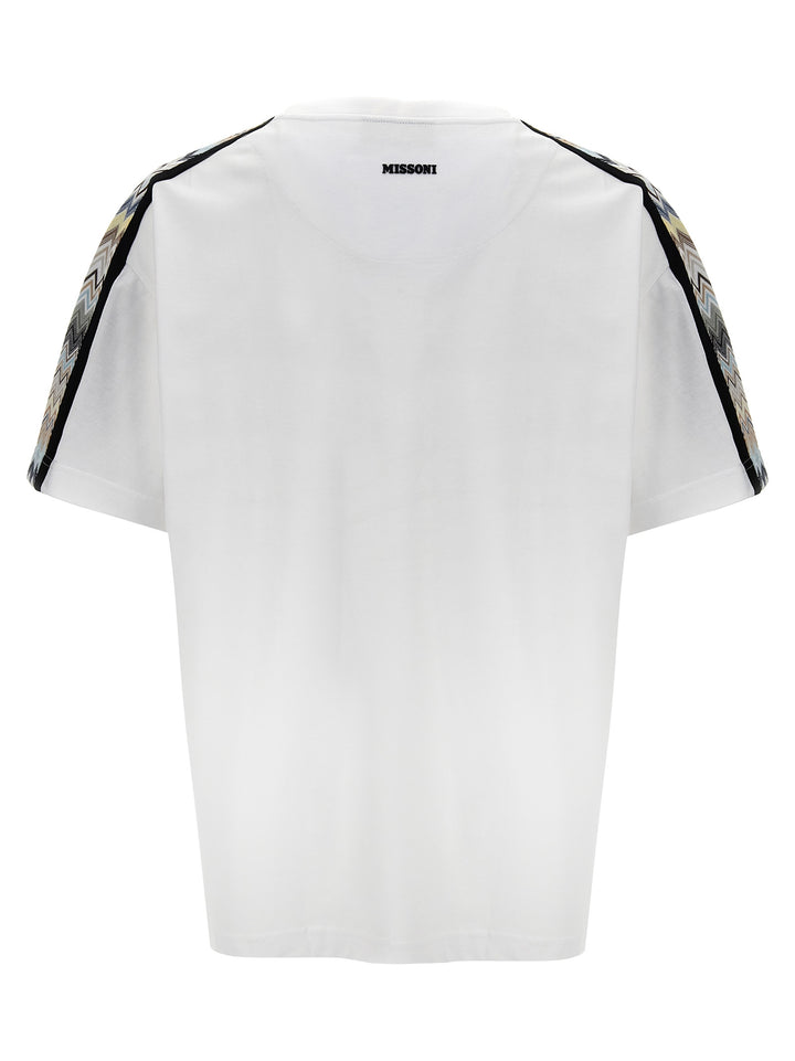 Zig Zag T Shirt Bianco