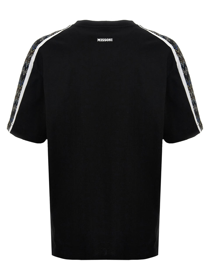 Zig Zag T Shirt Nero