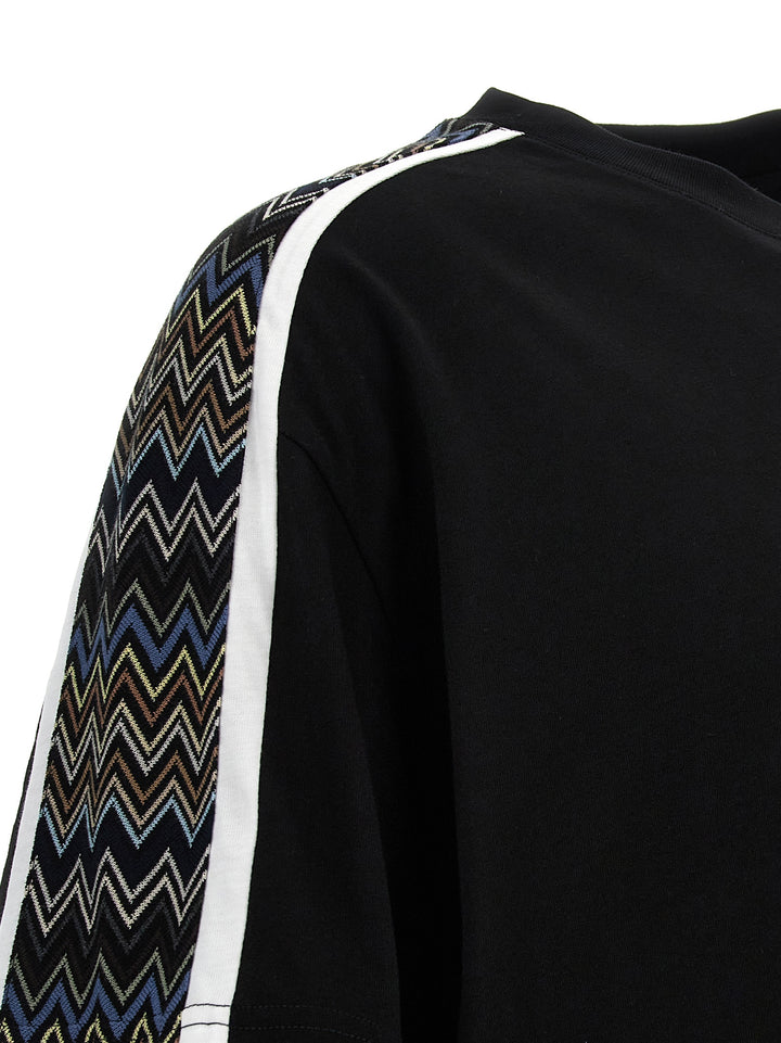 Zig Zag T Shirt Nero