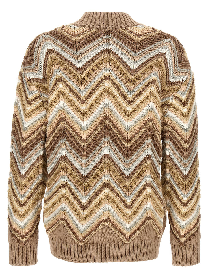 Zig Zag Maglioni Beige