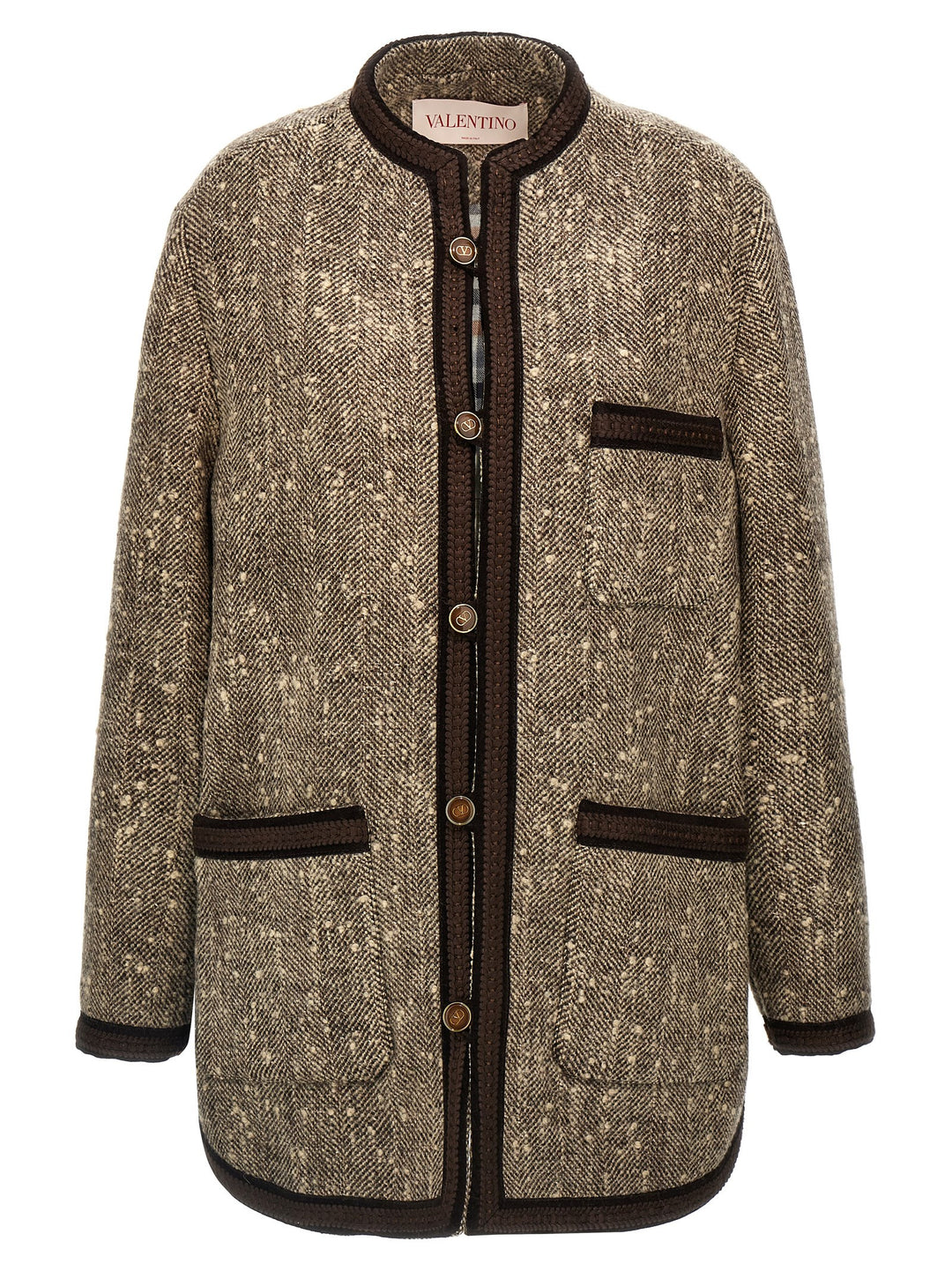 Valentino Garavani Wool Jacket Giacche Marrone