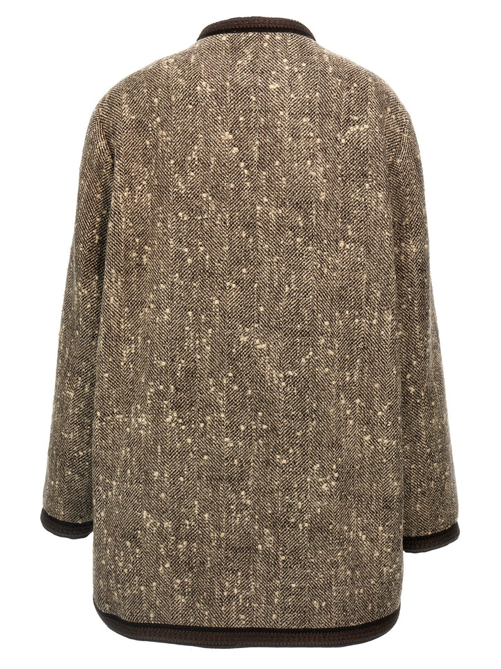 Valentino Garavani Wool Jacket Giacche Marrone