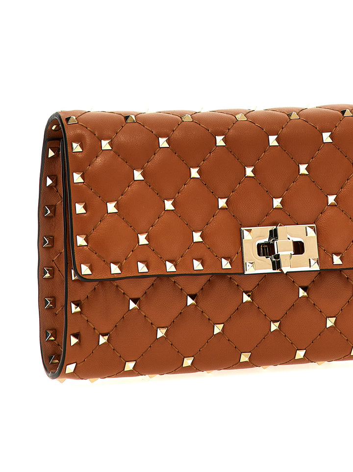 Rockstud Spike Borse A Spalla Marrone