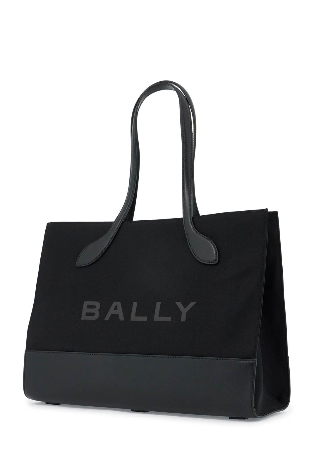 Borsa Tote E/W In Nylon E Pelle