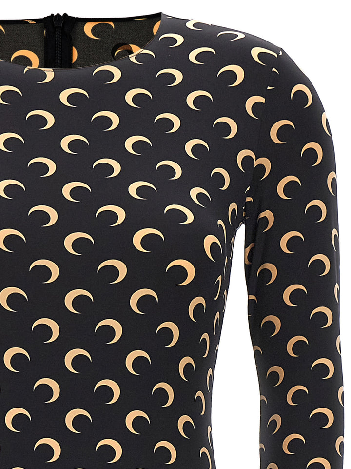 Moon Printed Tute Intere Nero