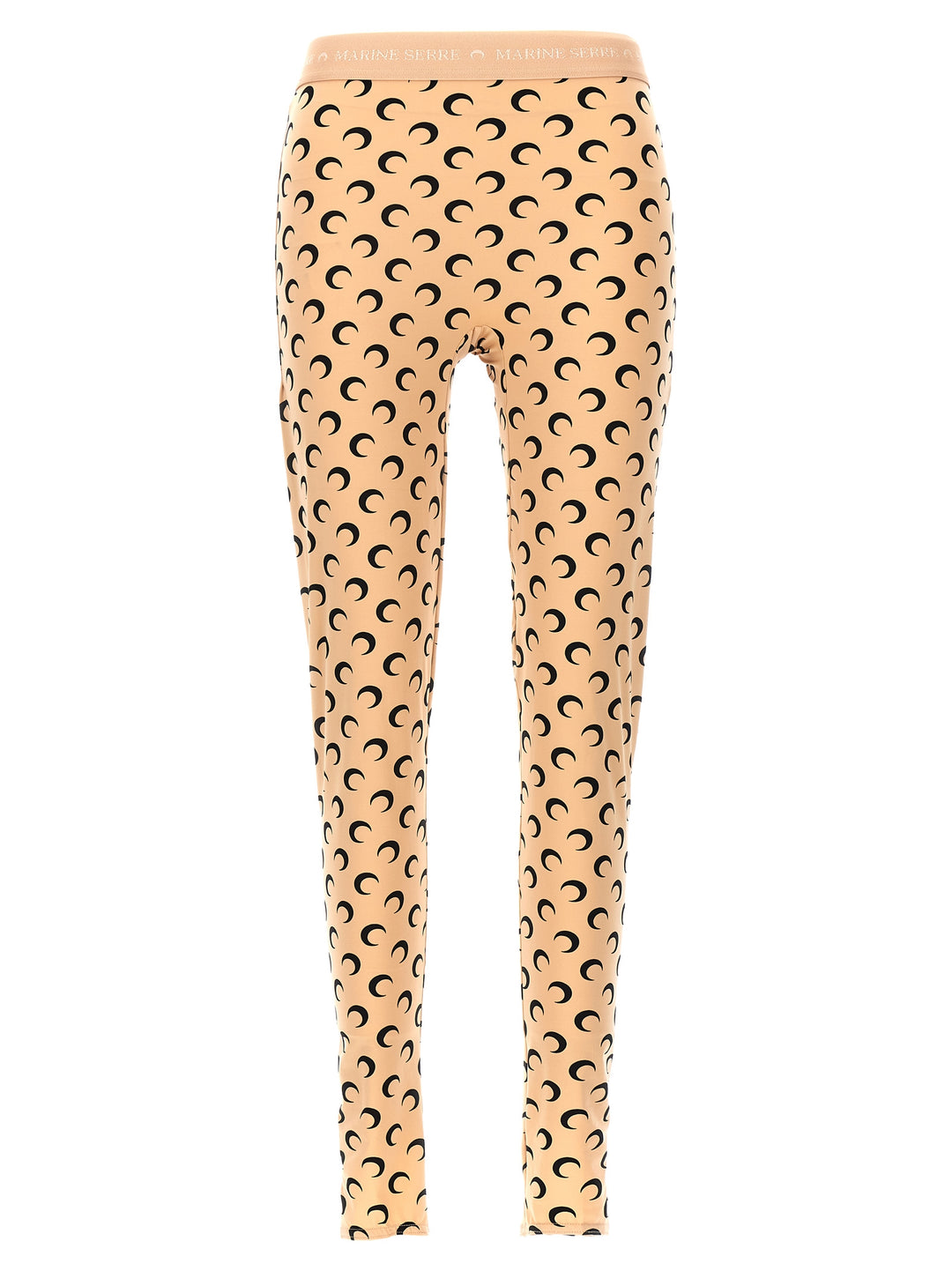 Moon Printed Leggings Beige