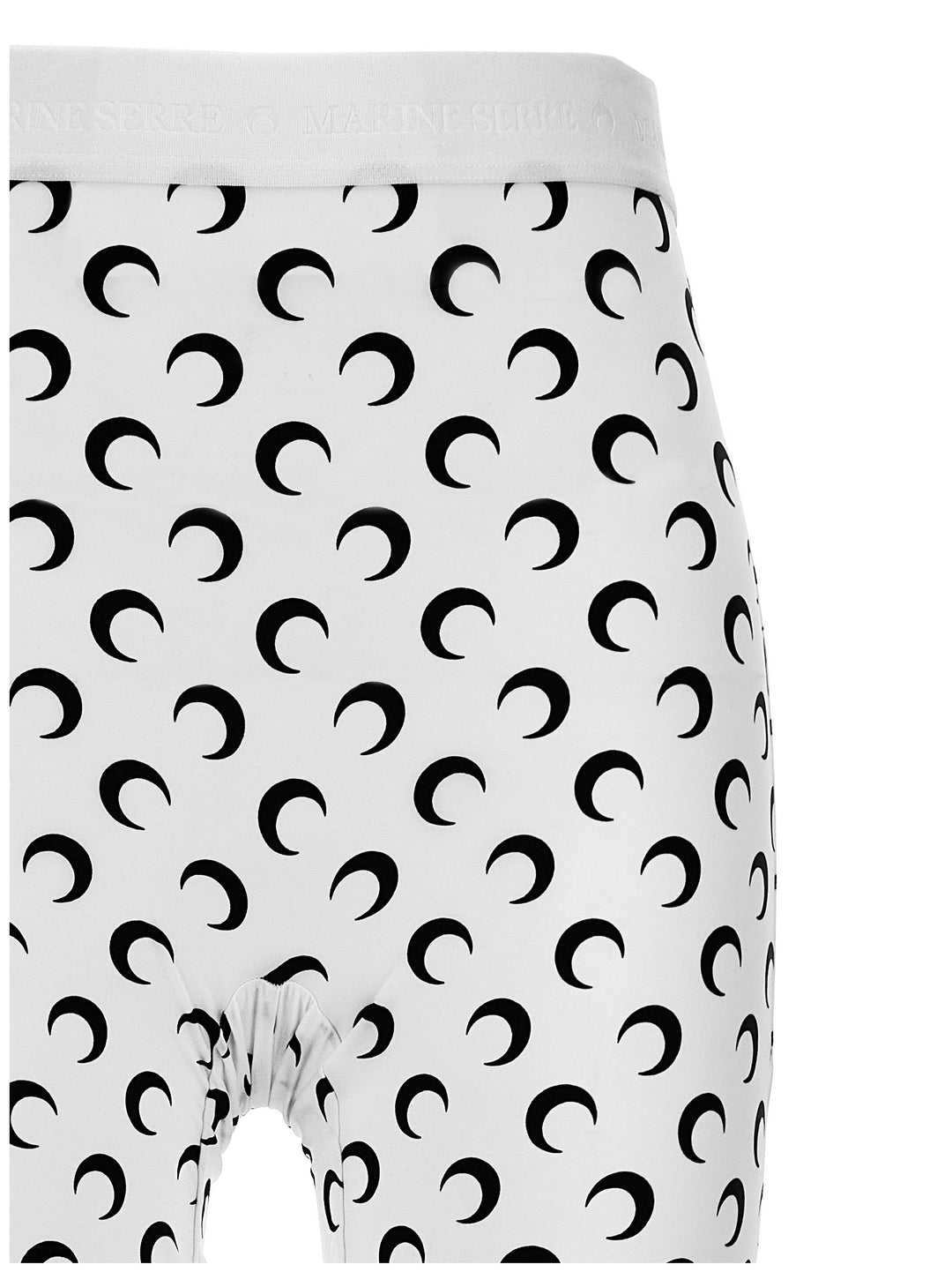 Moon Printed Jersey Leggings Bianco/Nero