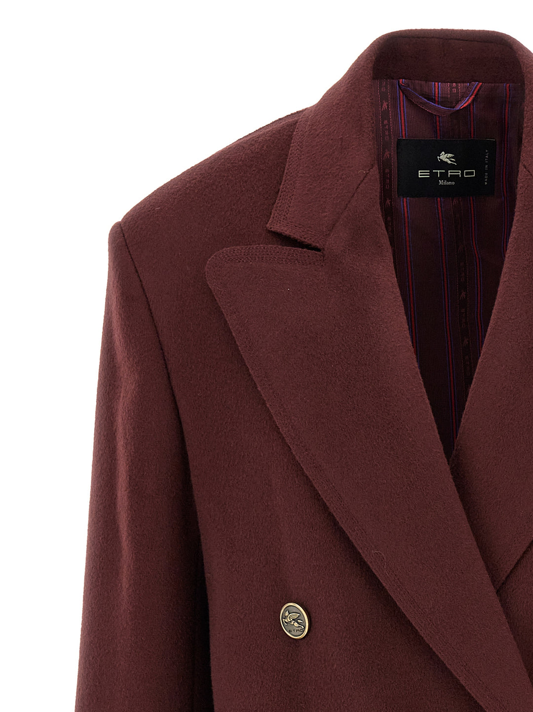 Double-Breasted Blazer Blazer And Suits Bordeaux