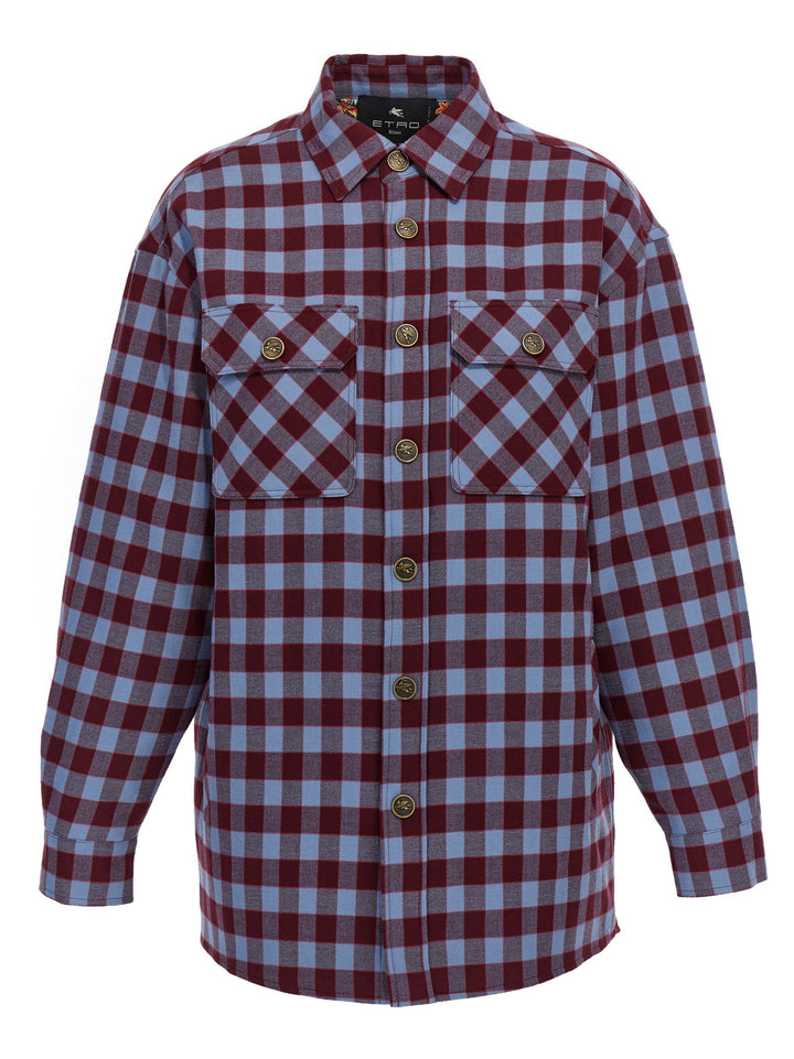 Check Overshirt Camicie Multicolor