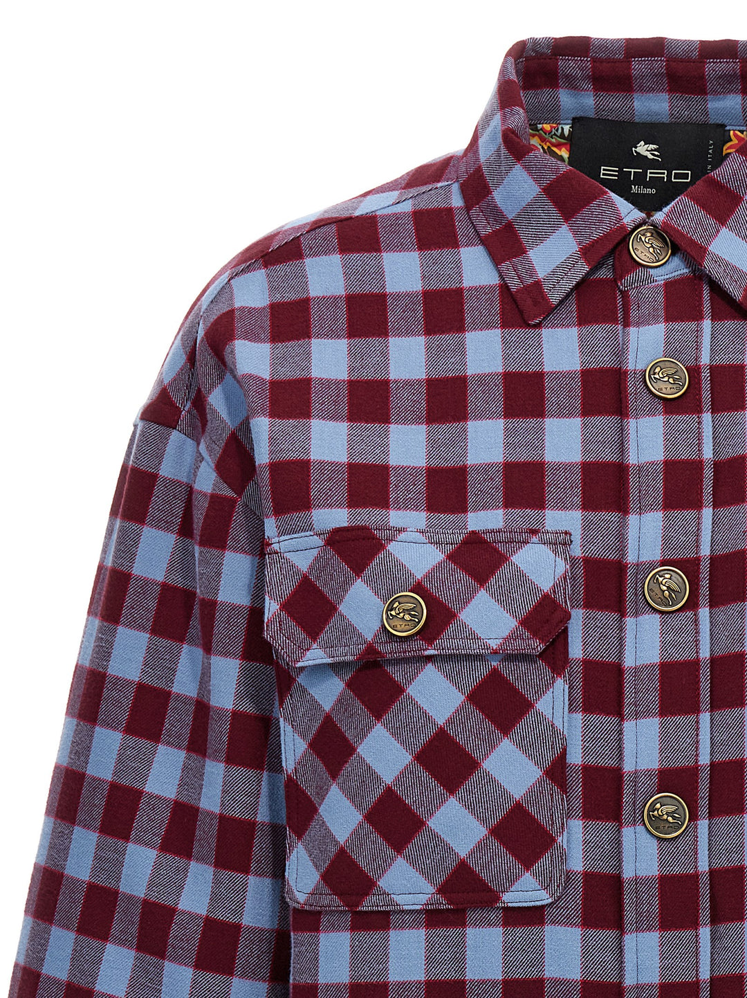 Check Overshirt Camicie Multicolor