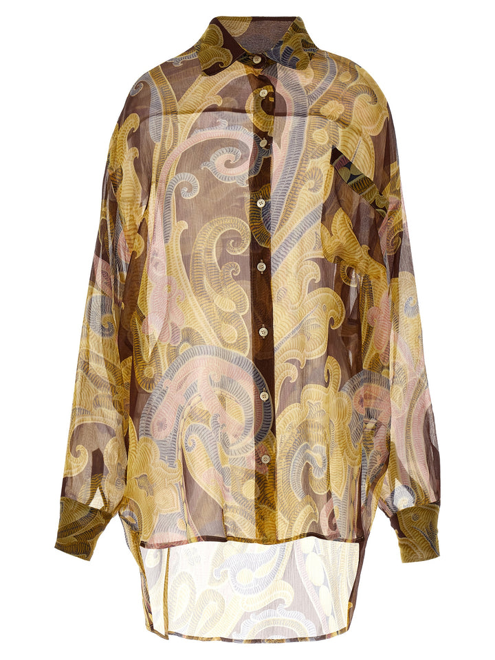 Printed Silk Shirt Camicie Multicolor