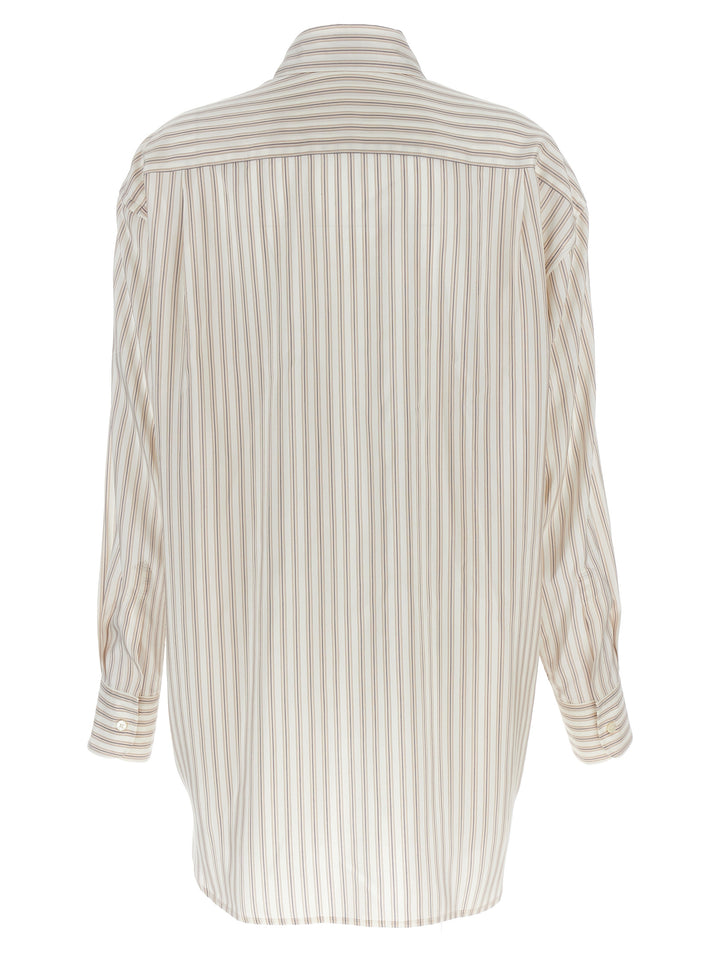 Logo Embroidery Striped Shirt Camicie Multicolor