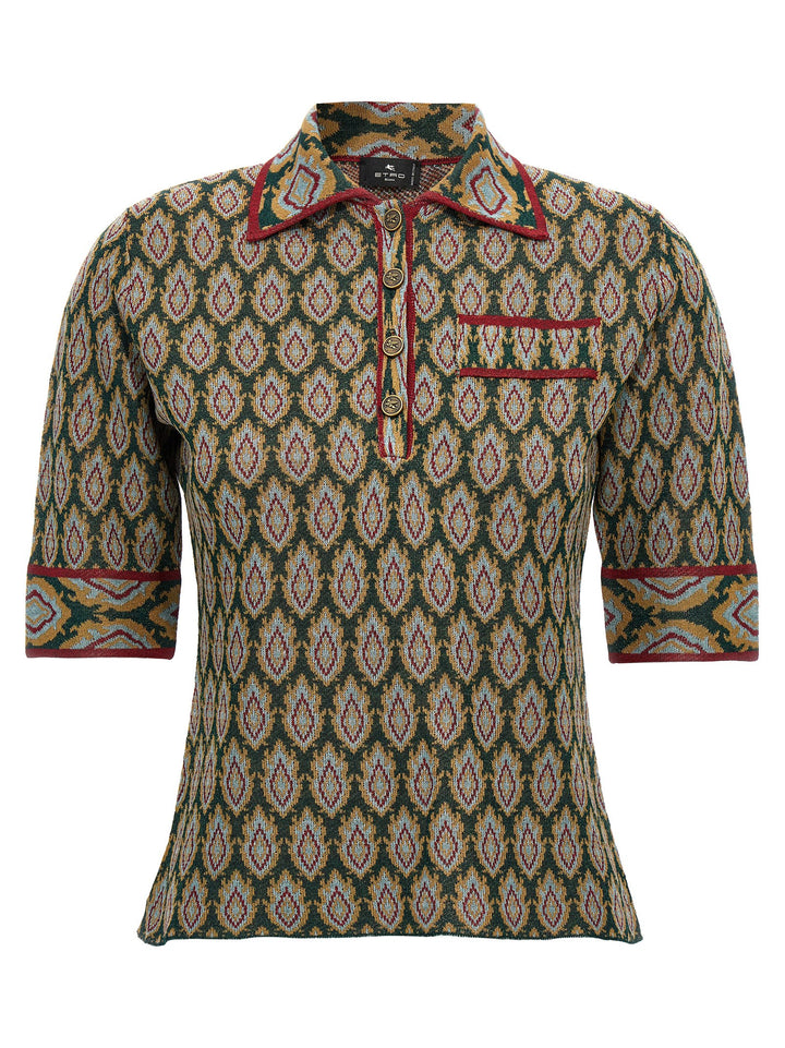 Jacquard  Shirt Polo Multicolor