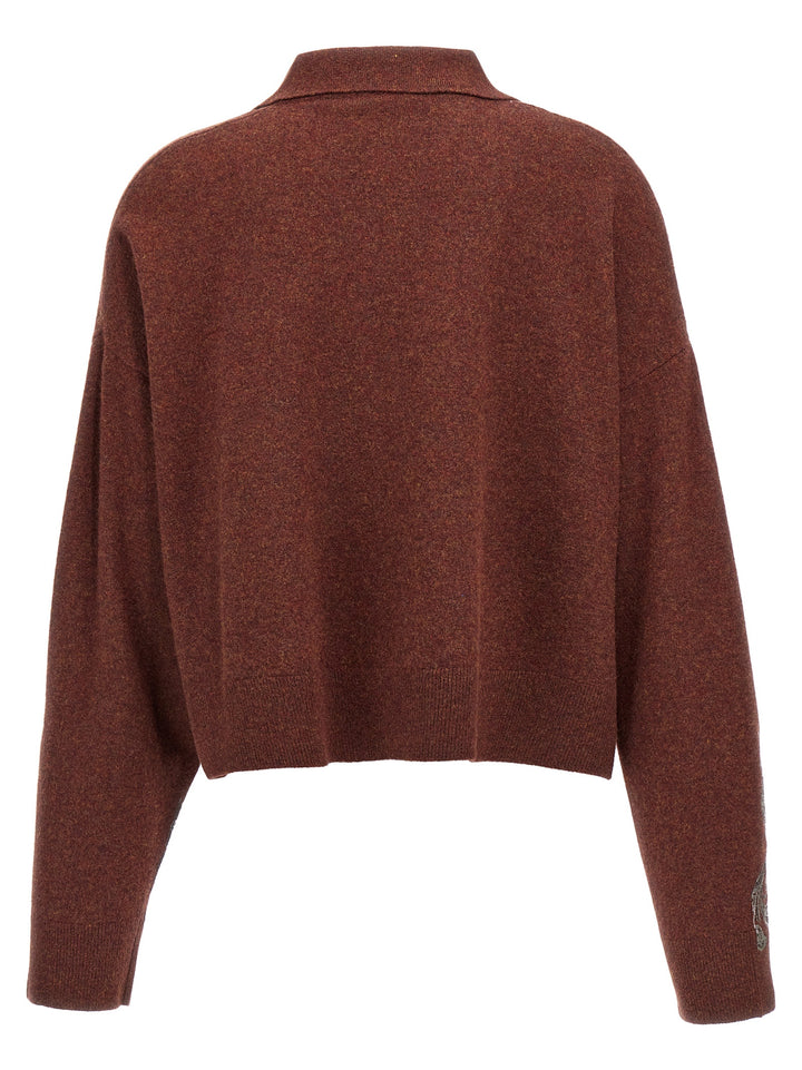 Printed Sweater Maglioni Marrone