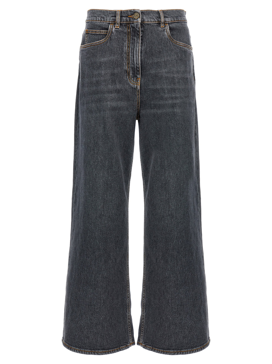 Wide Leg Jeans Grigio