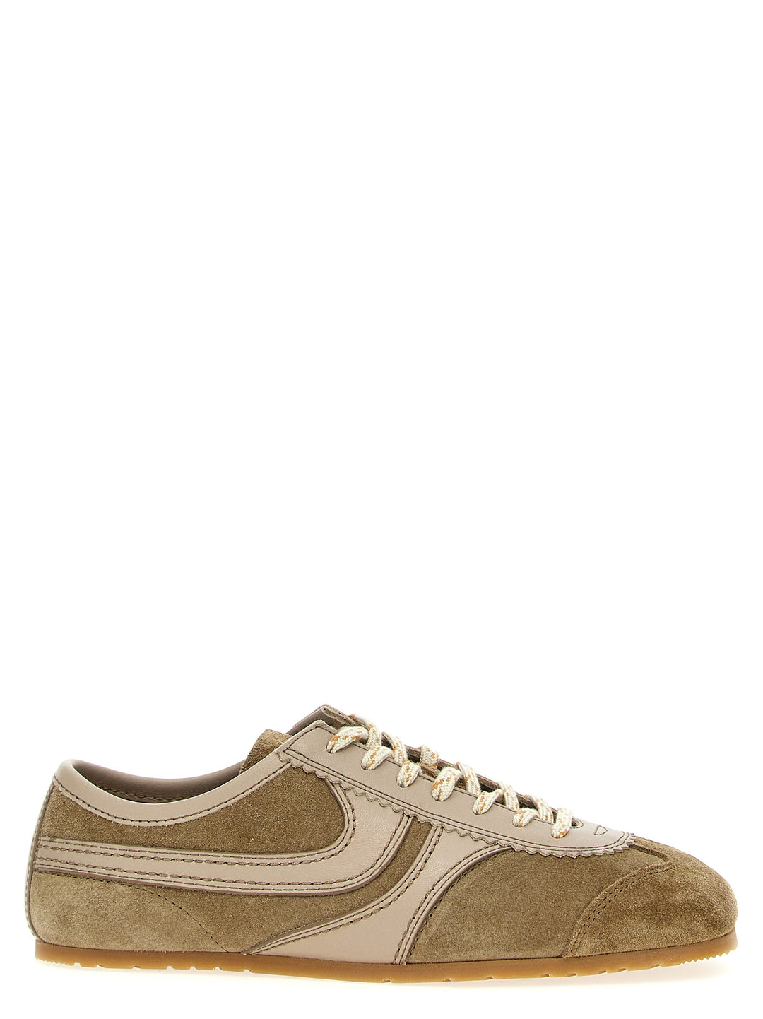 Suede Sneakers Beige