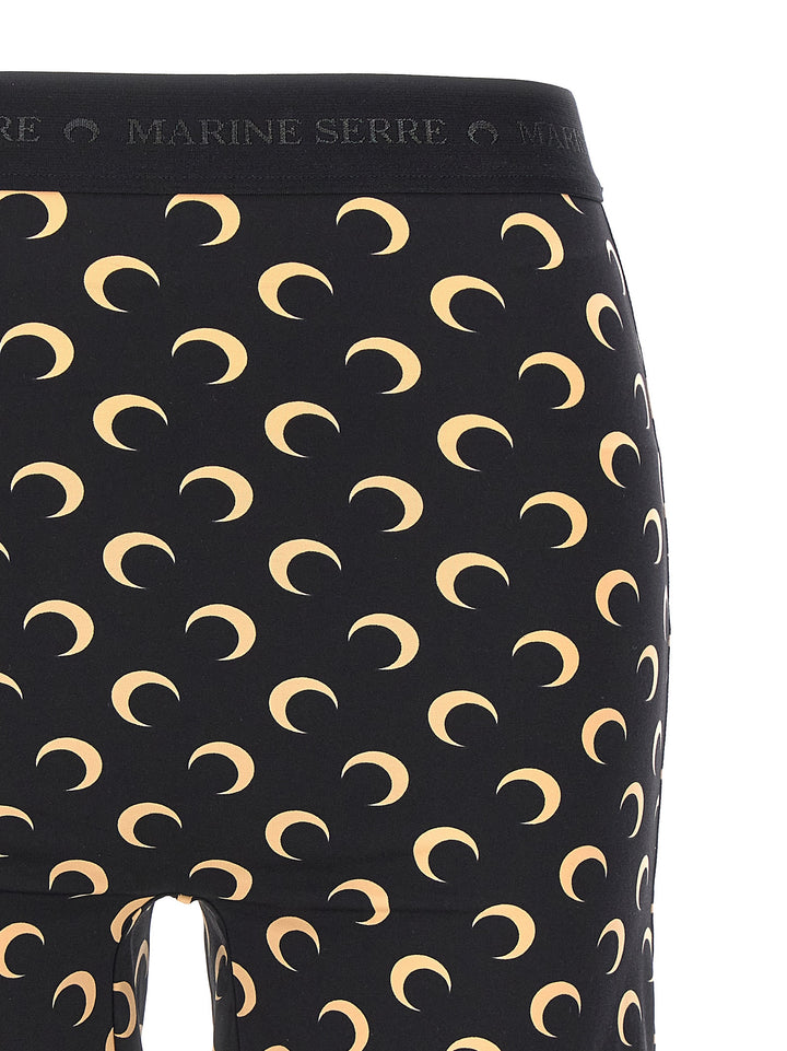 Moon Printed Leggings Nero