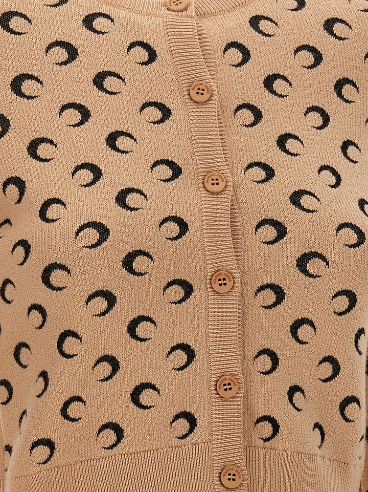 Moon Jacquard Maglioni Beige