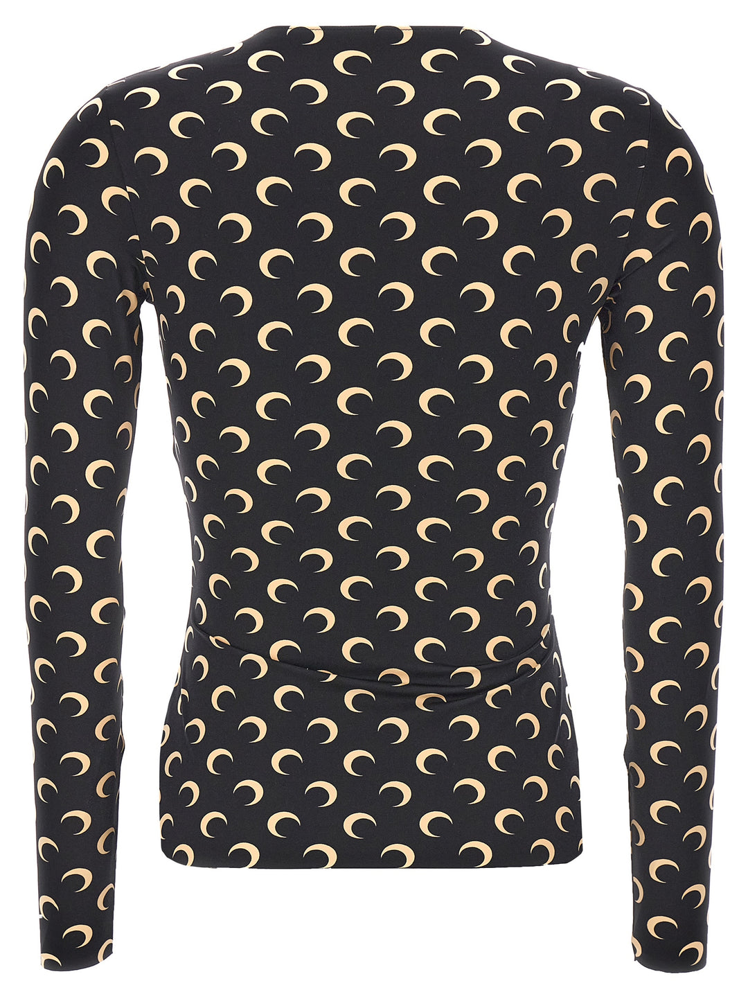 Moon Printed Jersey Top Nero