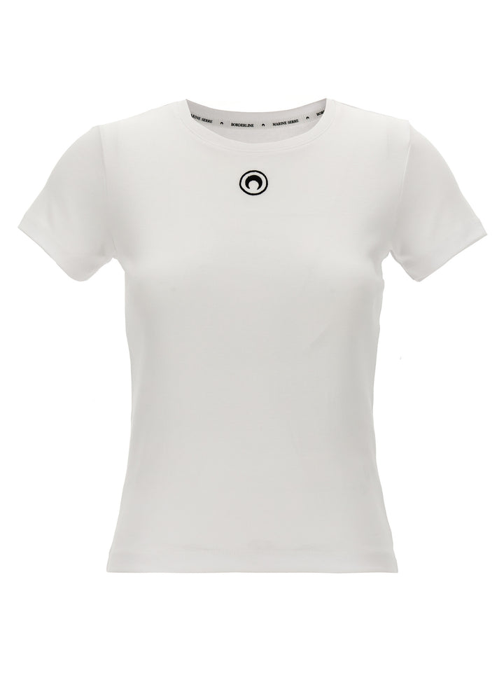 Moon Logo T Shirt Bianco