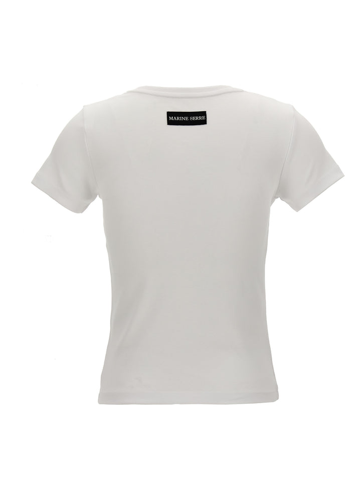 Moon Logo T Shirt Bianco