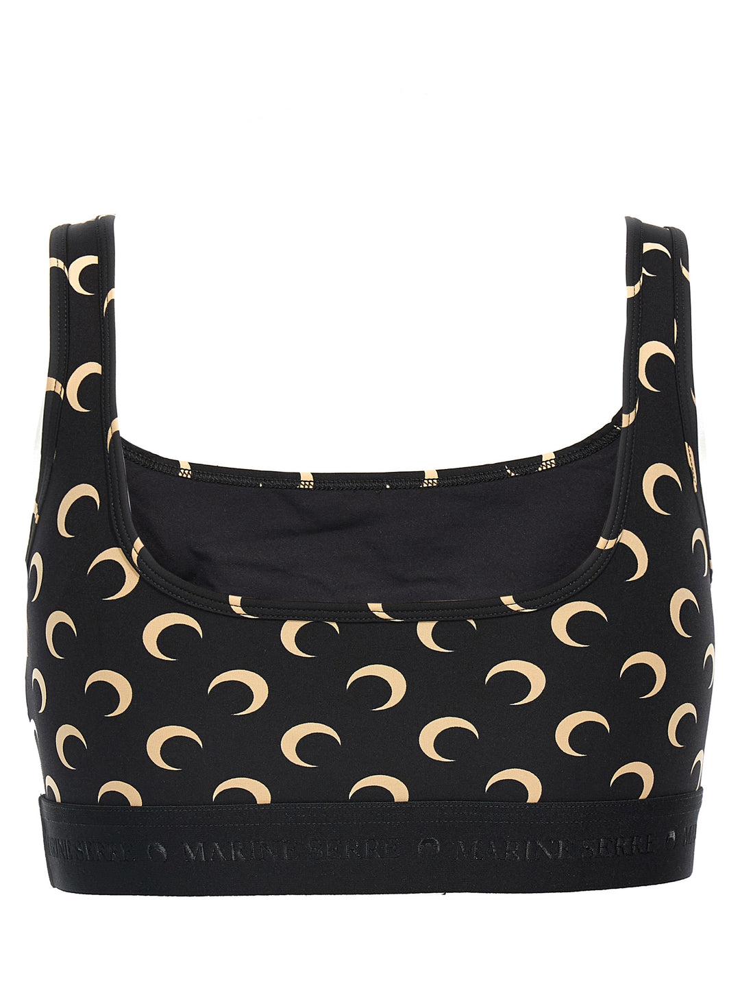 Moon Printed Jersey Top Nero