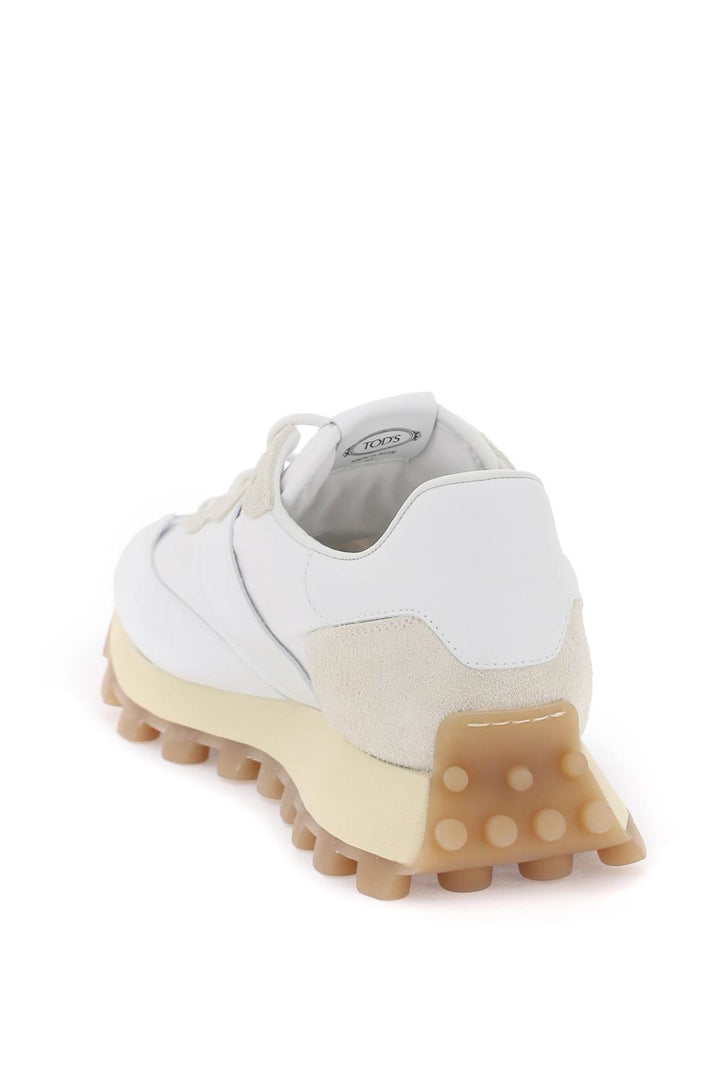 Sneakers 1 T In Pelle E Tessuto