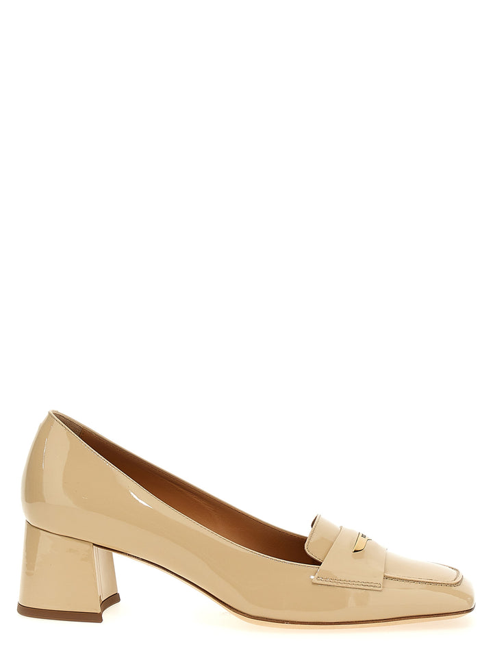 Patent Leather Decollete Beige