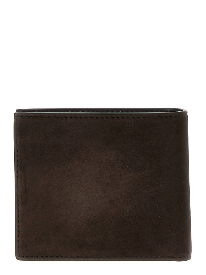 Suede Wallet Portafogli Marrone