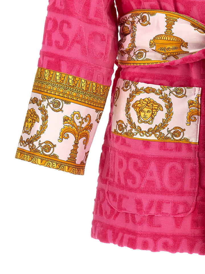 I Heart Baroque Towels Fucsia