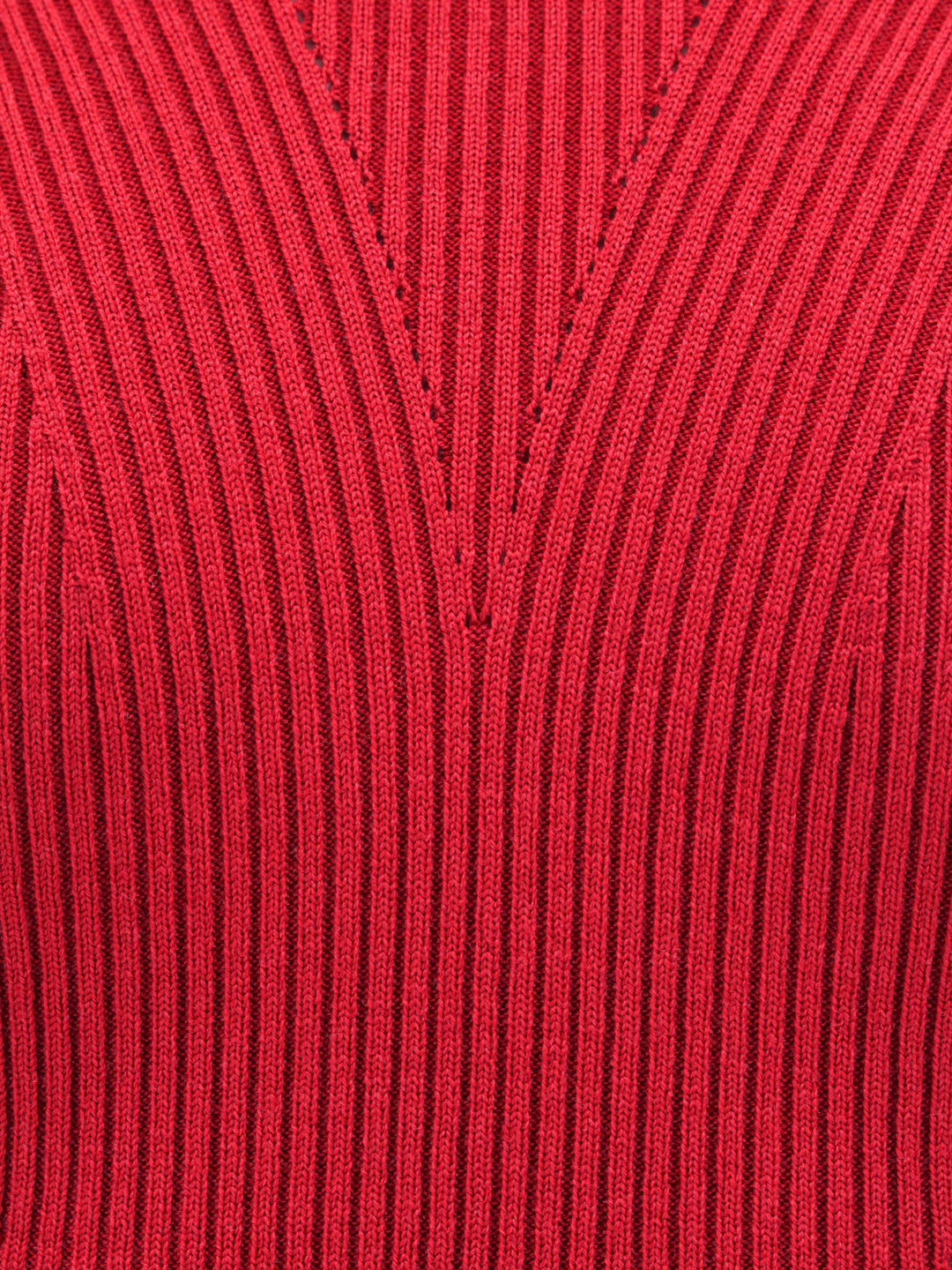 Maglia svasata in lana stretch